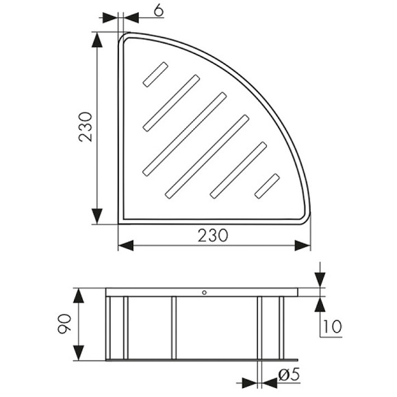 Полка корзина Kaiser KH-5220 угловая Хром Полка корзина Kaiser KH-5220 угловая Хром