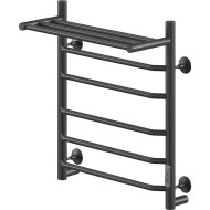 Электрический полотенцесушитель Ника Way-3 60/50 U с полкой Черный матовый