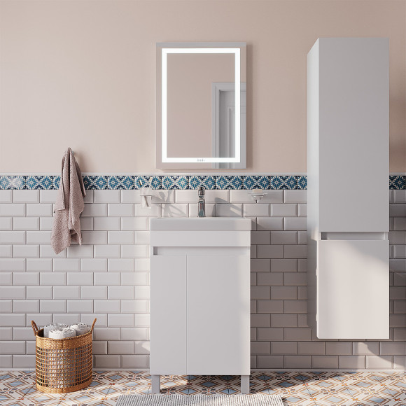 Тумба с раковиной Iddis Zodiac 50 ZOD5CDFi95K Белая