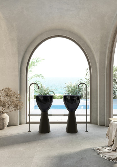 Раковина Abber Kristall 45 AT2703Onyx-Black Черная глянцевая Черная матовая