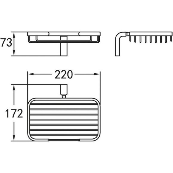 Мыльница Cezares Ultima CZR-F-8931 Хром Мыльница Cezares Ultima CZR-F-8931 Хром