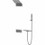 Душевая система Vincea Futura VSFW-2F11TGM с термостатом Вороненая сталь