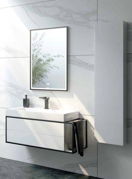 Шкаф пенал Clarberg Logic 35 LOG0535 подвесной Белый