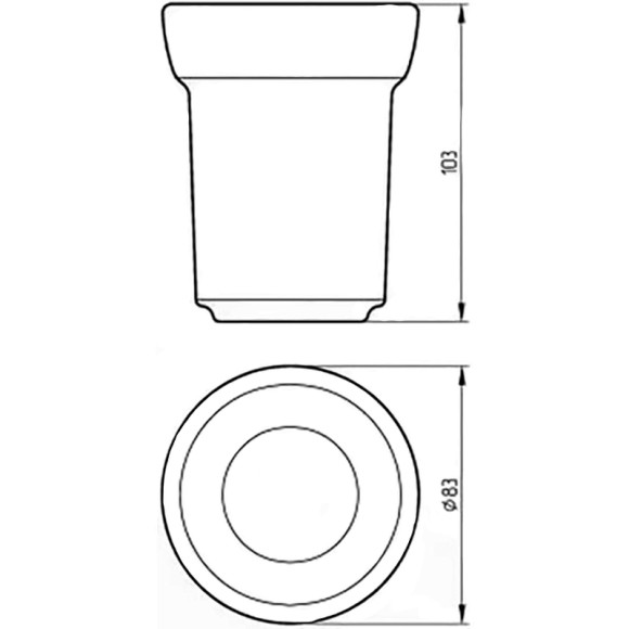 Стакан для зубных щеток Migliore Fortuna 27671 Белый Стакан для зубных щеток Migliore Fortuna 27671 Белый