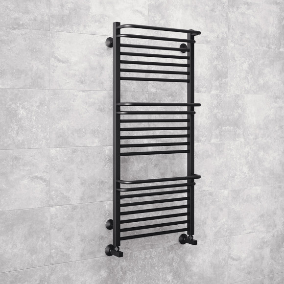 Водяной полотенцесушитель Terminus Орион П22 500х1200 4670078529763 Хром, нижнее подключение, G 1/2" ВР, с угловым соединением Водяной полотенцесушитель Terminus Орион П22 500х1200 4670078529763 Хром, нижнее подключение, G 1/2" ВР, с угловым соединением