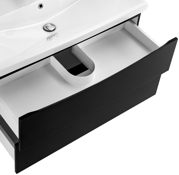 Тумба под раковину BelBagno Marino-Cer 90 MARINO-CER-900-2C-SO-NL-P подвесная Nero Lucido