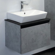 Тумба с раковиной Comforty Эдинбург 60 00-00001928 подвесная Бетон светлый
