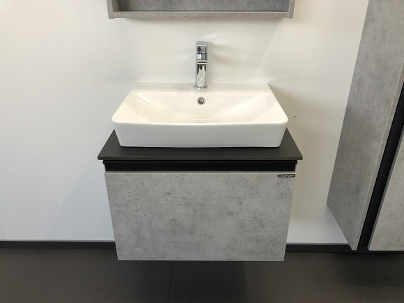 Тумба с раковиной Comforty Эдинбург 60 00-00001928 подвесная Бетон светлый Тумба с раковиной Comforty Эдинбург 60 00-00001928 подвесная Бетон светлый