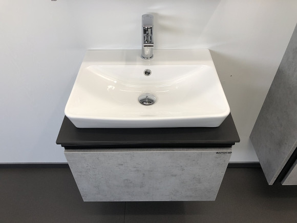 Тумба с раковиной Comforty Эдинбург 60 00-00001928 подвесная Бетон светлый Тумба с раковиной Comforty Эдинбург 60 00-00001928 подвесная Бетон светлый