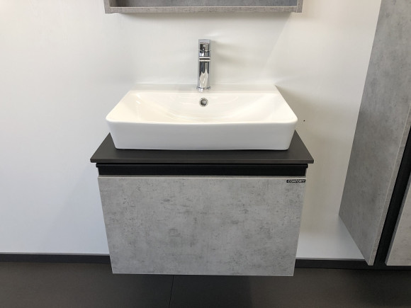 Тумба с раковиной Comforty Эдинбург 60 00-00001928 подвесная Бетон светлый Тумба с раковиной Comforty Эдинбург 60 00-00001928 подвесная Бетон светлый