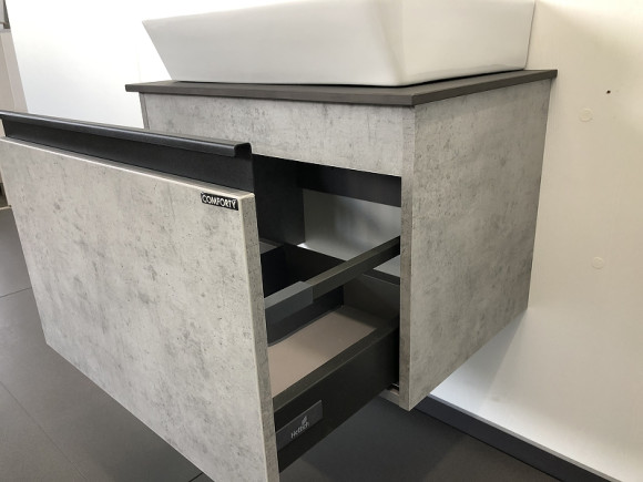 Тумба с раковиной Comforty Эдинбург 60 00-00001928 подвесная Бетон светлый Тумба с раковиной Comforty Эдинбург 60 00-00001928 подвесная Бетон светлый