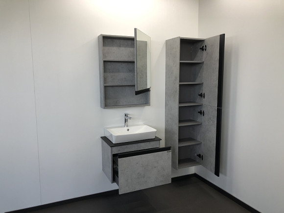 Тумба с раковиной Comforty Эдинбург 60 00-00001928 подвесная Бетон светлый Тумба с раковиной Comforty Эдинбург 60 00-00001928 подвесная Бетон светлый