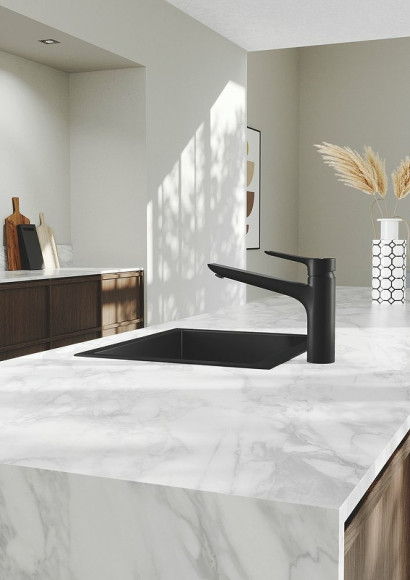 Смеситель для кухни Kludi Mix 329043975 Черный матовый