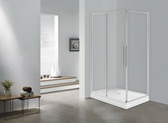 Душевой уголок Esbano Surf 110x90 ESOGS119PSC профиль Хром стекло прозрачное