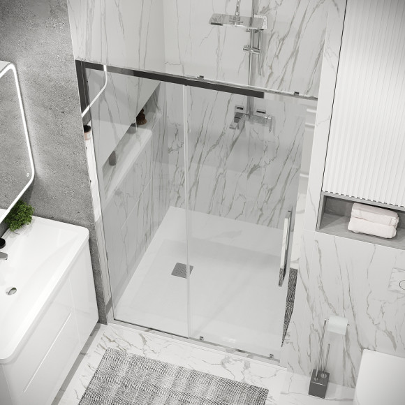 Душевая дверь Grossman Cosmo 100 100.K33.02.100.10.00 профиль Хром стекло прозрачное Душевая дверь Grossman Cosmo 100 100.K33.02.100.10.00 профиль Хром стекло прозрачное