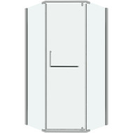 Душевой уголок Grossman Pragma 90х90 302.K33.03.9090.10.00 профиль Хром стекло прозрачное