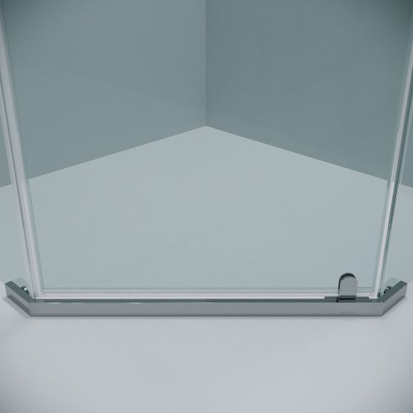 Душевой уголок Grossman Pragma 90х90 302.K33.03.9090.10.00 профиль Хром стекло прозрачное