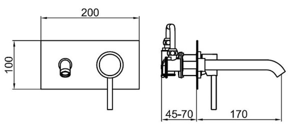 Смеситель для раковины Webert Elio EL830606345 Никель Смеситель для раковины Webert Elio EL830606345 Никель
