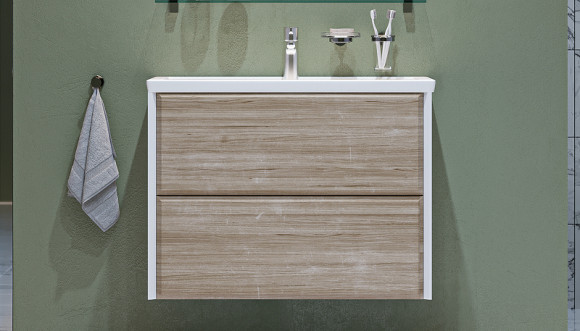 Тумба под раковину Velvex Gesso 80 tp.GES.9696.80.2Y подвесная Белая матовая Дуб сонома Тумба под раковину Velvex Gesso 80 tp.GES.9696.80.2Y подвесная Белая матовая Дуб сонома