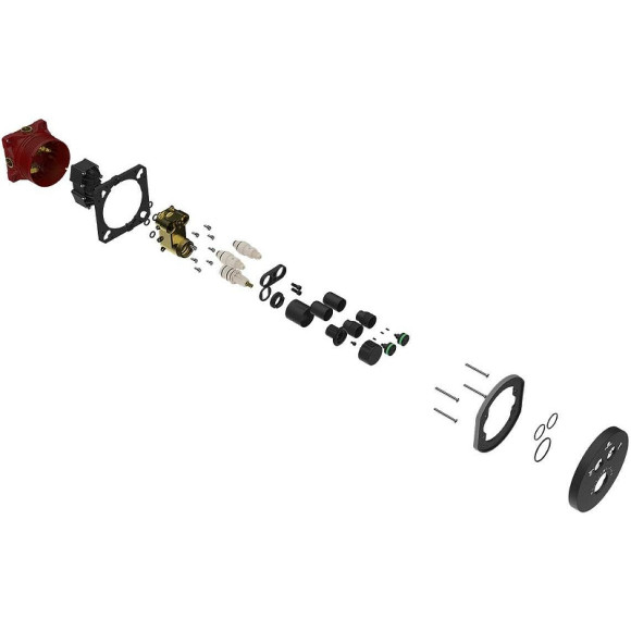 Смеситель для душа Vincea VSCV-322T-MMB с термостатом Черный матовый Смеситель для душа Vincea VSCV-322T-MMB с термостатом Черный матовый