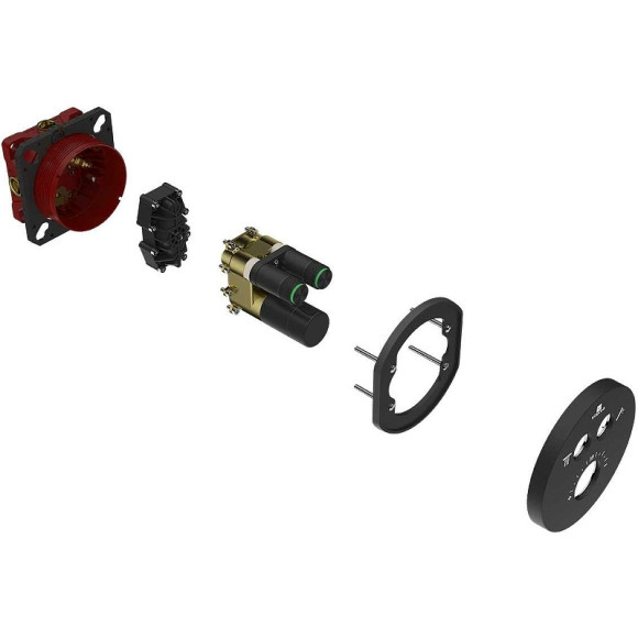 Смеситель для душа Vincea VSCV-322T-MMB с термостатом Черный матовый Смеситель для душа Vincea VSCV-322T-MMB с термостатом Черный матовый