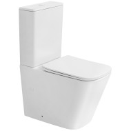Унитаз компакт Abber Rechteck AC1210TMW Белый матовый с бачком и сиденьем Микролифт Унитаз компакт Abber Rechteck AC1210TMW Белый матовый с бачком и сиденьем Микролифт