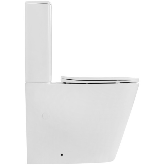 Унитаз компакт Abber Rechteck AC1210TMW Белый матовый с бачком и сиденьем Микролифт Унитаз компакт Abber Rechteck AC1210TMW Белый матовый с бачком и сиденьем Микролифт