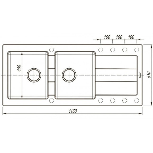 Кухонная мойка Florentina Комби-1160 21.415.E1160.201 Жасмин Кухонная мойка Florentina Комби-1160 21.415.E1160.201 Жасмин