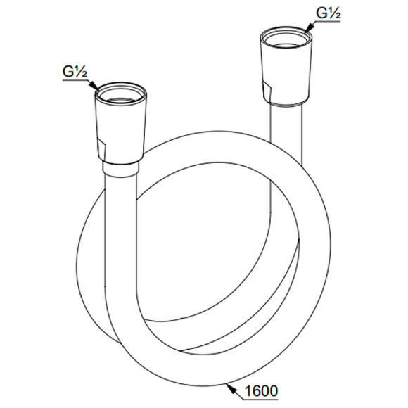 Душевой шланг Kludi Logo 6105605-00 Хром Душевой шланг Kludi Logo 6105605-00 Хром
