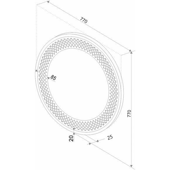 Зеркало Континент Uranus D 770 ЗЛП58 с подсветкой с сенсорным выключателем Зеркало Континент Uranus D 770 ЗЛП58 с подсветкой с сенсорным выключателем
