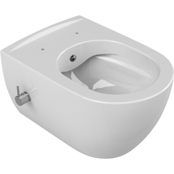 Унитаз биде Boheme Bianca 963-SET-2-W подвесной Белый глянец с сиденьем Микролифт