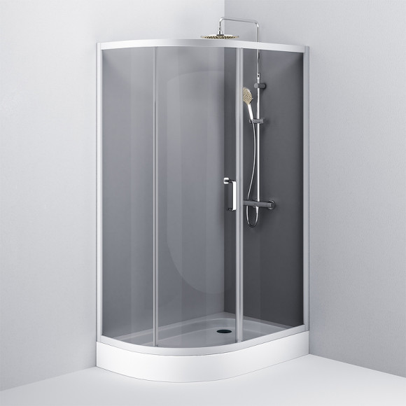 Душевой уголок AM.PM Like Solo Slide 120х80 W83G-302U120CG64 профиль Хром матовый стекло тонированное Душевой уголок AM.PM Like Solo Slide 120х80 W83G-302U120CG64 профиль Хром матовый стекло тонированное