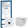 Комплект унитаза CeramaLux 2197 с инсталляцией Grohe Rapid SL 38775001 с сиденьем Микролифт и клавишей смыва Хром Комплект унитаза CeramaLux 2197 с инсталляцией Grohe Rapid SL 38775001 с сиденьем Микролифт и клавишей смыва Хром