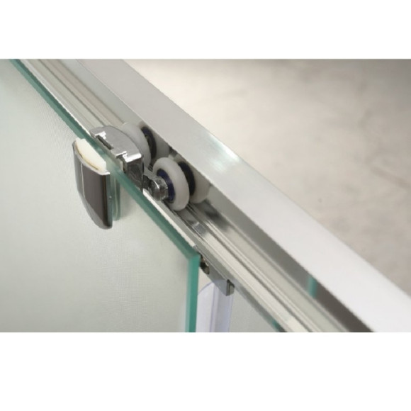 Душевая дверь BelBagno Unique 180х190 профиль Хром стекло рифленое Душевая дверь BelBagno Unique 180х190 профиль Хром стекло рифленое