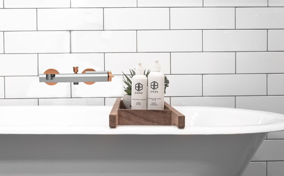 Смеситель для ванны GPD Gildo MBB165-K-R Хром Розовое золото