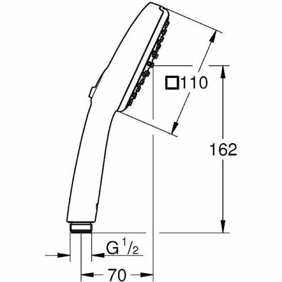 Ручной душ Grohe Tempesta Cube 110 27572003 Хром Ручной душ Grohe Tempesta Cube 110 27572003 Хром