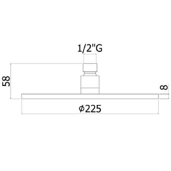 Верхний душ Paffoni Master ZSOF074CR/ZSOF034CR Хром Верхний душ Paffoni Master ZSOF074CR/ZSOF034CR Хром