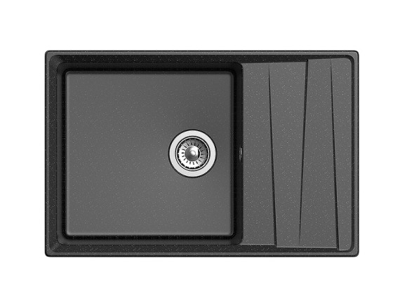 Кухонная мойка GranFest Level GF-LV-760L Черная Кухонная мойка GranFest Level GF-LV-760L Черная