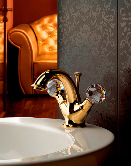 Смеситель для раковины Webert Karenina KA700102010 Золото