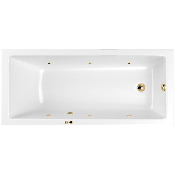 Акриловая ванна Whitecross Wave 160x70 0101.160070.100.LINENANO.GL с гидромассажем