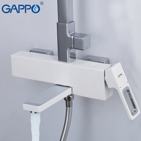 Душевая система Gappo G17-8 G2417-8 Белая Хром Душевая система Gappo G17-8 G2417-8 Белая Хром