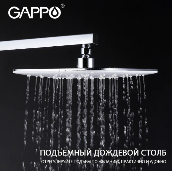 Душевая система Gappo G17-8 G2417-8 Белая Хром Душевая система Gappo G17-8 G2417-8 Белая Хром
