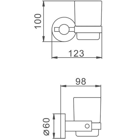 Стакан для зубных щеток Haiba HB8306 Нержавеющая сталь Стакан для зубных щеток Haiba HB8306 Нержавеющая сталь