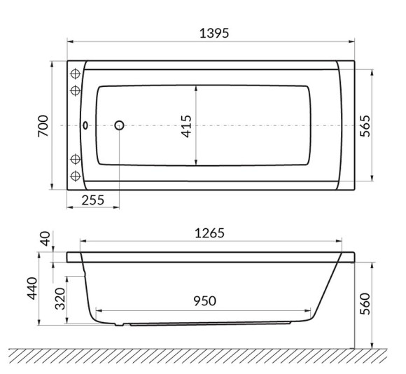 Акриловая ванна Excellent Aquaria 140x70 WAEX.AQU14.SOFT.GL с гидромассажем Акриловая ванна Excellent Aquaria 140x70 WAEX.AQU14.SOFT.GL с гидромассажем