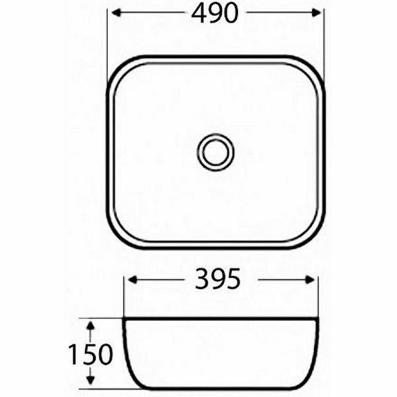 Раковина-чаша Azario 49 AZ-2143 Белая глянцевая Раковина-чаша Azario 49 AZ-2143 Белая глянцевая