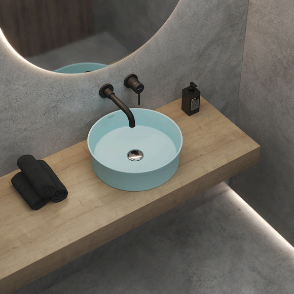 Раковина-чаша Berges Ego SL 38 181291 Голубая матовая Раковина-чаша Berges Ego SL 38 181291 Голубая матовая