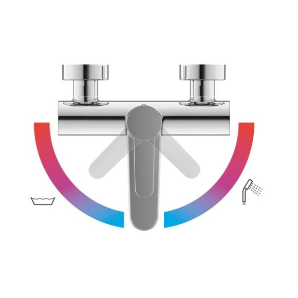 Смеситель для ванны Ravak Puri PU 022.00/150 X070115 Хром Смеситель для ванны Ravak Puri PU 022.00/150 X070115 Хром