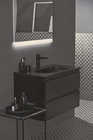 Тумба под раковину Ideal Standard Tesi 80 T0051ZT подвесная Черный шелк