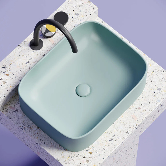 Раковина-чаша Ceramicanova Element 51 CN6052MLG Зеленая матовая Раковина-чаша Ceramicanova Element 51 CN6052MLG Зеленая матовая