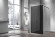Душевая перегородка Vincea Walk-In 120 VSW-1H120CGB профиль Черный матовый стекло тонированное
